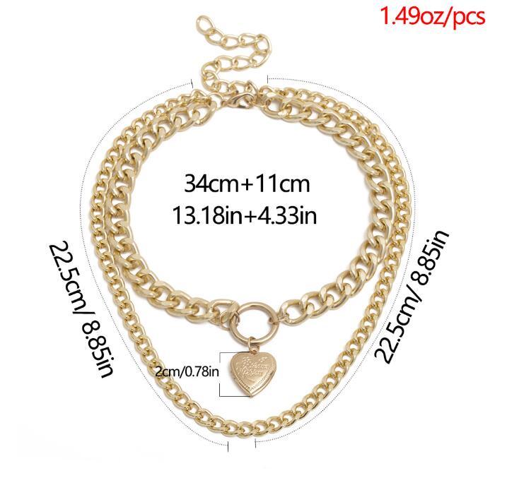 Metal Heart Choker