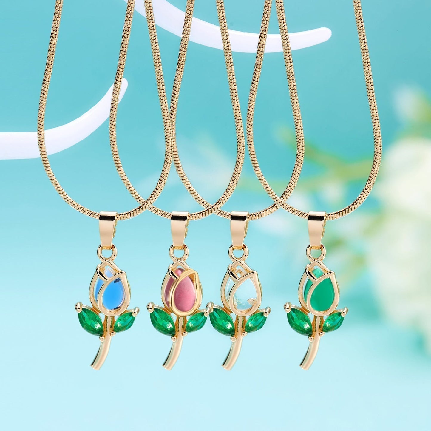 Elegant Tulip Necklace