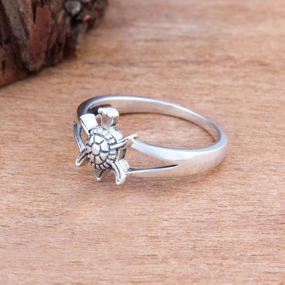 Personalized Tortoise Rings