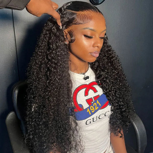 Pre Plucked Deep Wave Curly Wigs