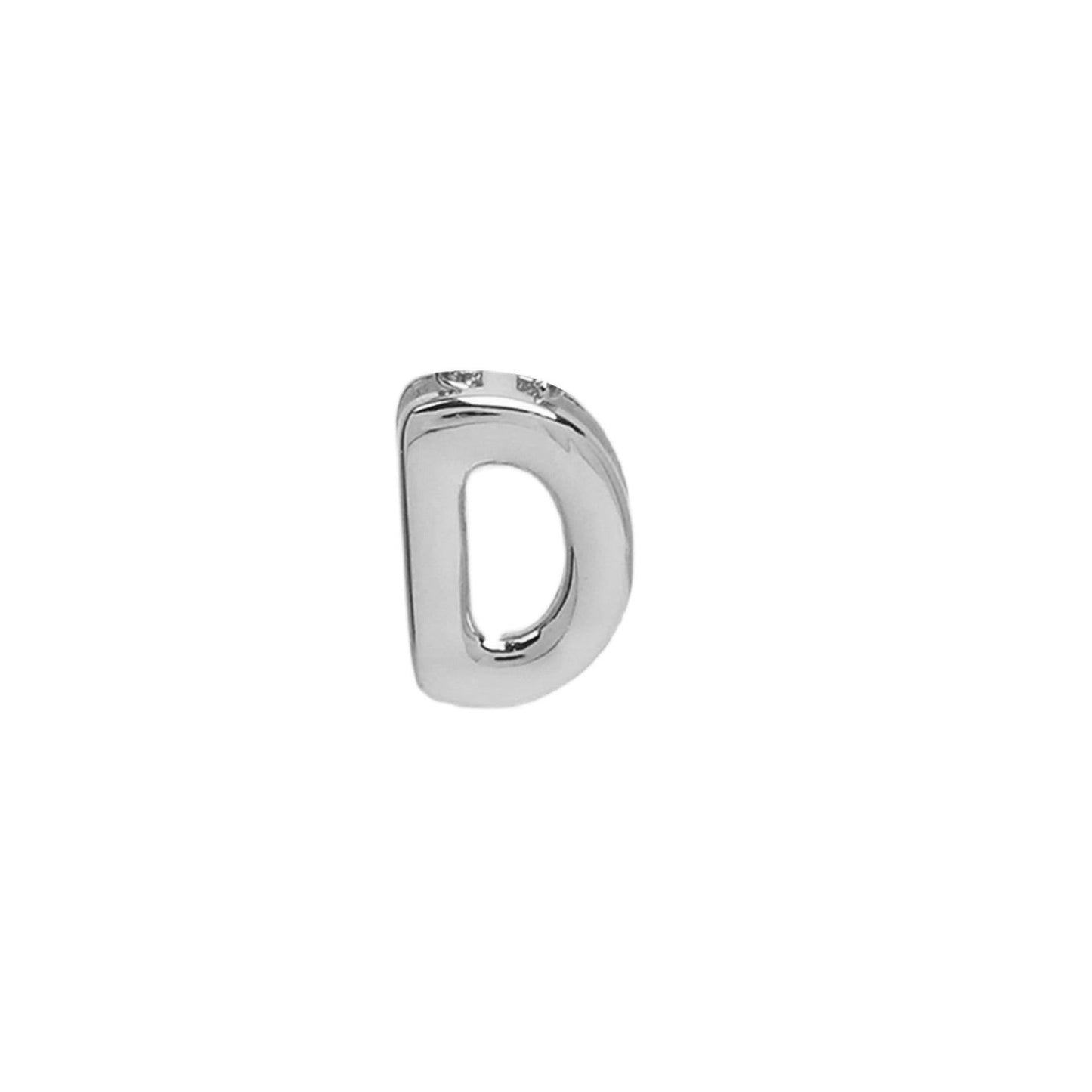 18k Brass Smooth Surface Bubble DIY Combination Name Bracelet Letter Accessories